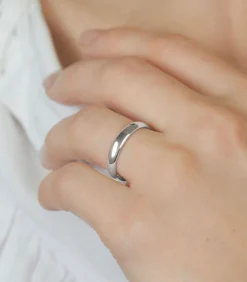 MES BIJOUX Ring "La Mienne" Witgoud silver Discount