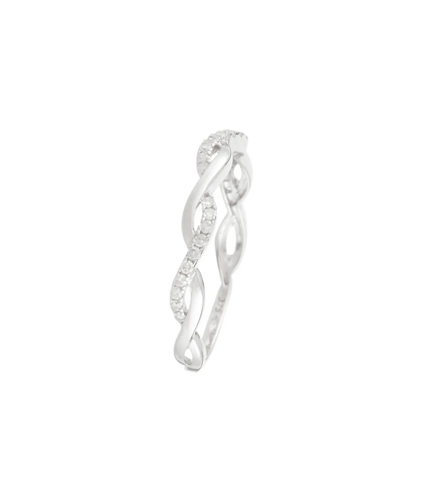 MES BIJOUX Ring "Marudi" witgoud en Diamanten silver Discount
