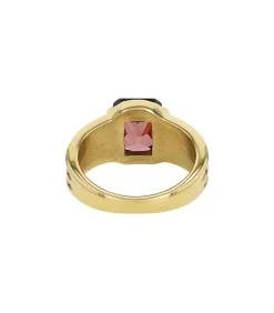 JOOP! Ring mit Stein voor dames, roestvrij staal, zirkonia gold Outlet