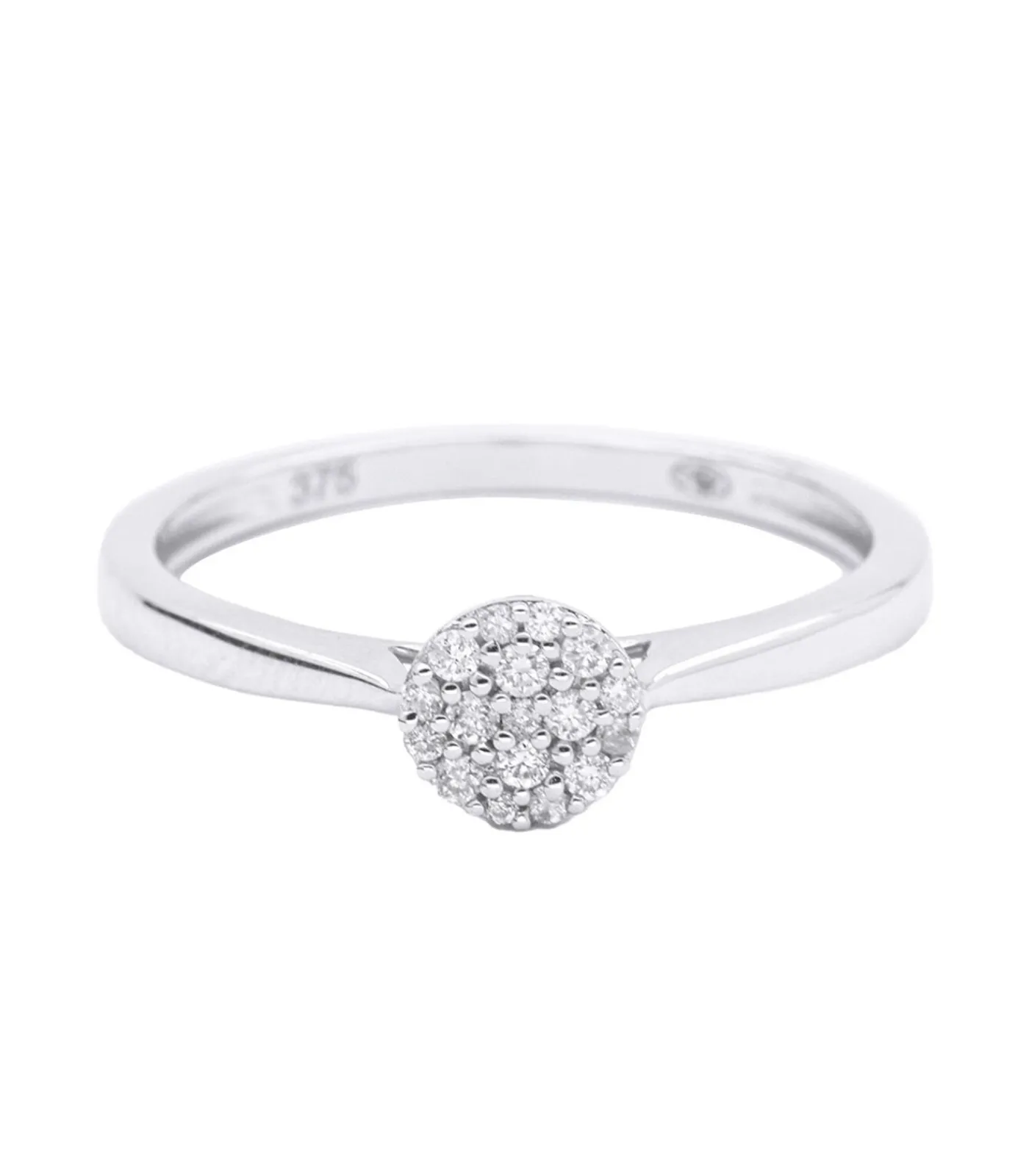 MES BIJOUX Ring "Mon Unique" witgoud en diamanten silver Discount