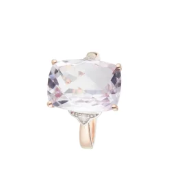 MES BIJOUX Ring "Pink Hill" Goud en Diamanten roseGold New