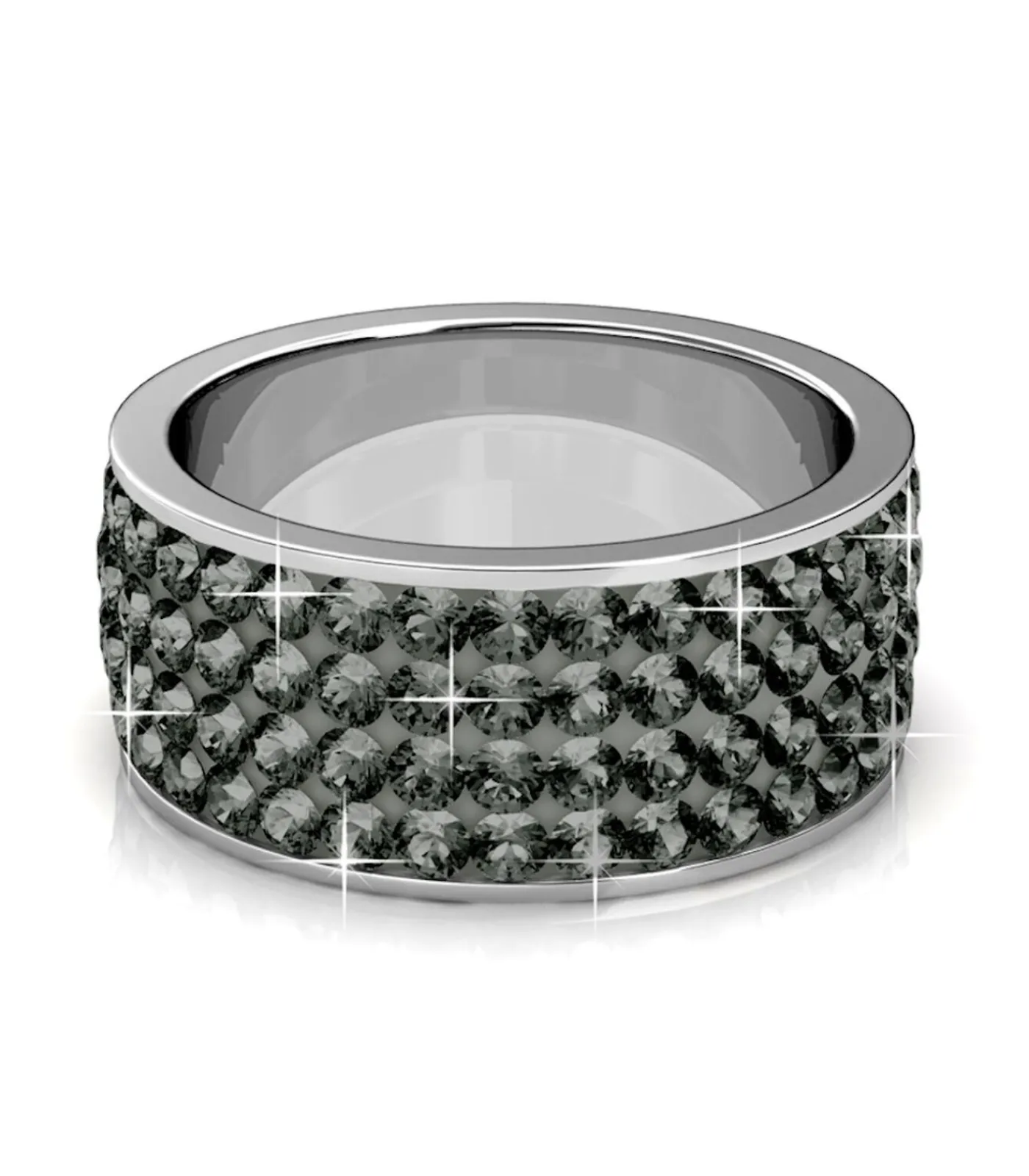 MYC-Paris Ring Roller - Oostenrijks kristal van zeer hoge kwaliteit silver/gray Discount