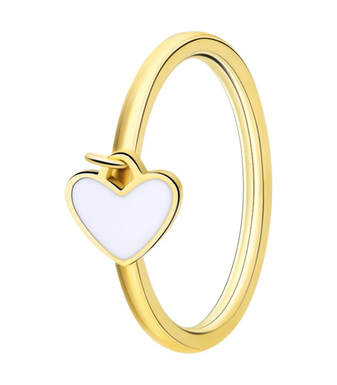 Lucardi Ring Staal white Clearance