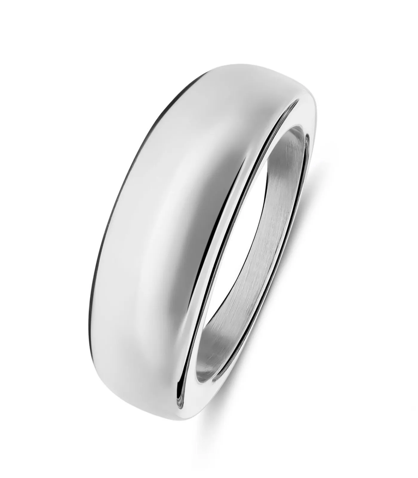 Lucardi Ring Staal silver Best