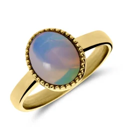 Lucardi Ring Staal - Goudkleurig offWhite Best