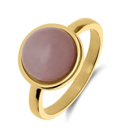 Lucardi Ring Staal - Goudkleurig pink Online