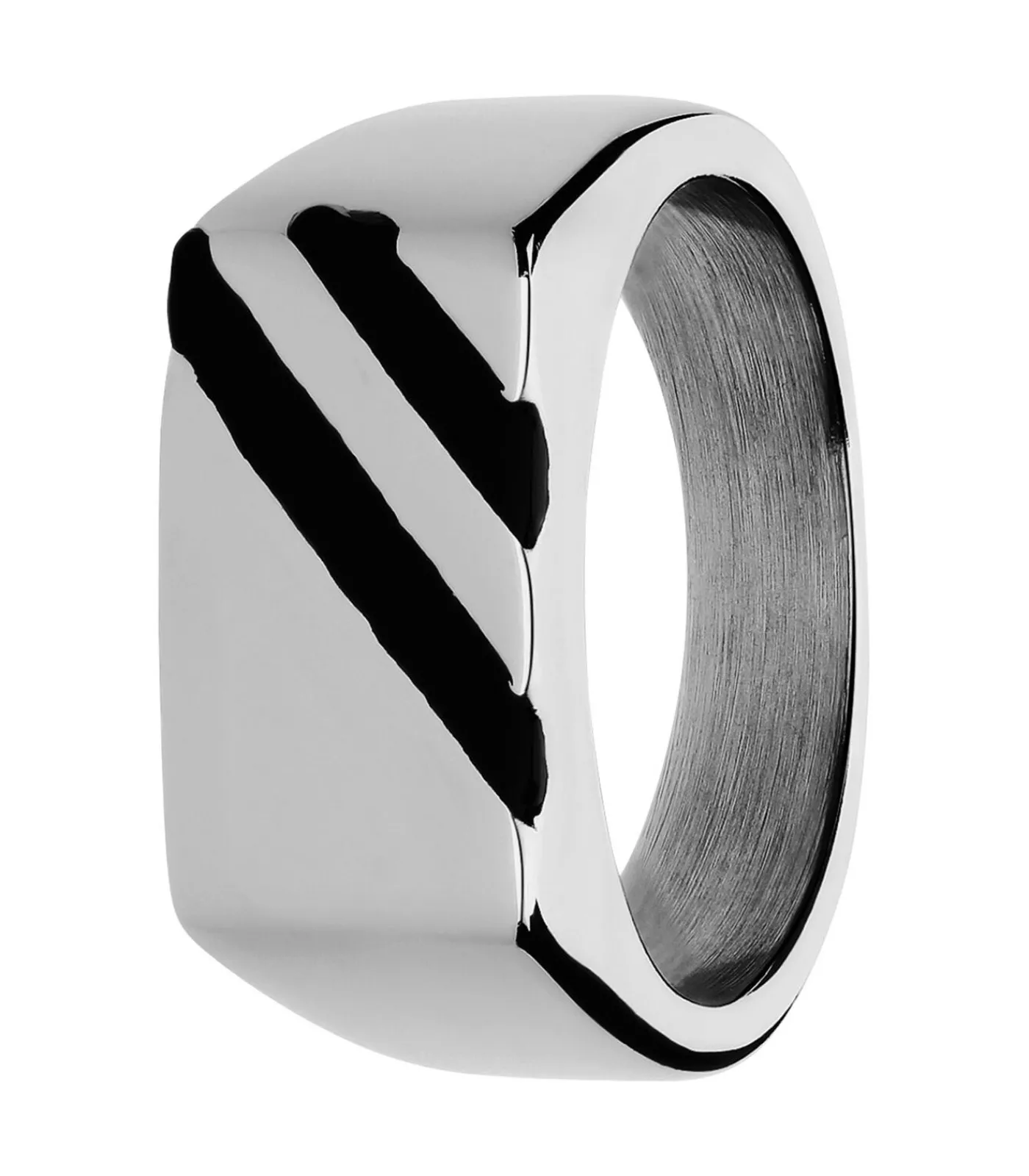 Lucardi Ring Staal - Zilverkleurig silver Discount