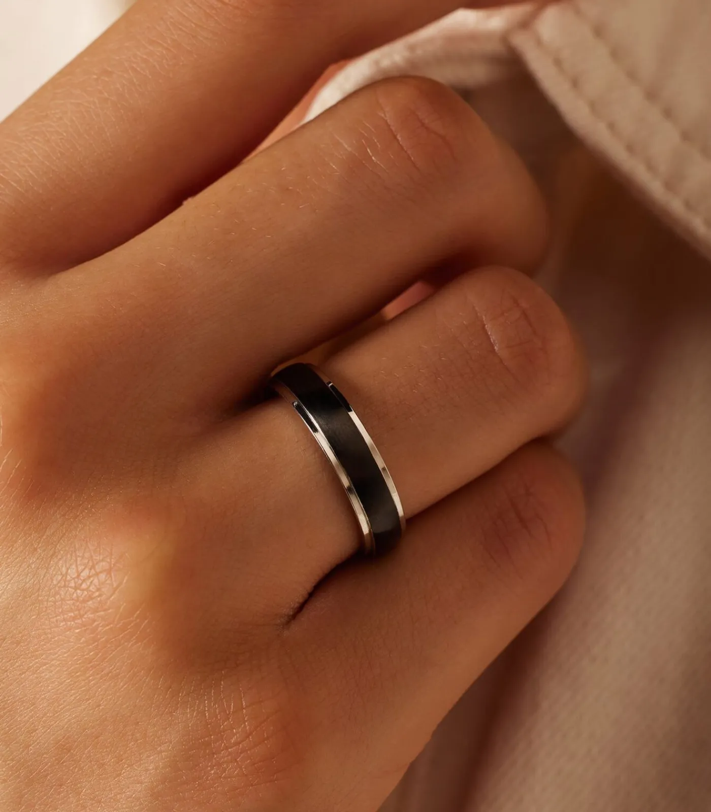 Lucardi Ring Staal - Zilverkleurig silver