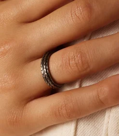 Lucardi Ring Staal - Zilverkleurig silver Hot
