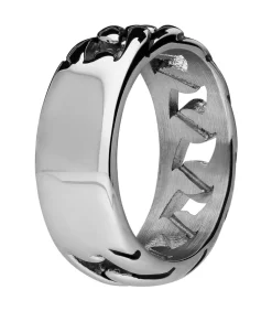 Lucardi Ring Staal - Zilverkleurig silver Discount