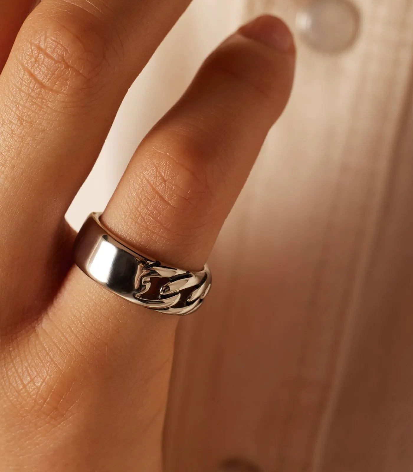 Lucardi Ring Staal - Zilverkleurig silver Discount