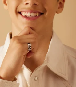Lucardi Ring Staal - Zilverkleurig silver Discount