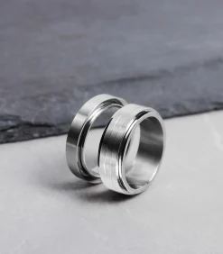 Lucardi Ring Staal - zilverkleurig silver Sale