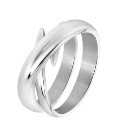 Lucardi Ring 'Vignetta' Staal silver Discount
