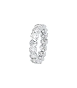 JOOP! Ring voor dames, 925 Sterling zilver, zirkonia synth. silver Hot