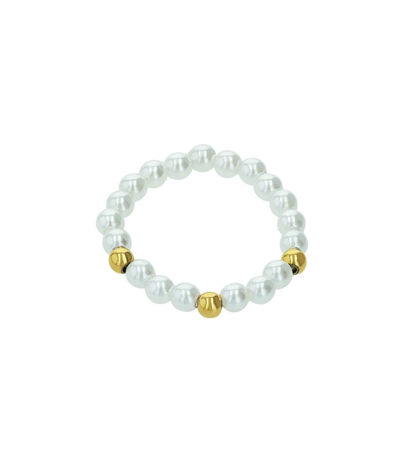 Amor Ring voor dames, roestvrij staal, glaskraal | hartje gold Discount
