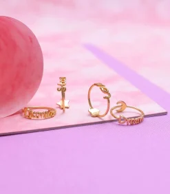 Lucardi Ring Zilver gold New