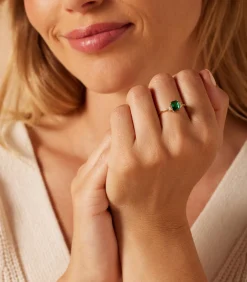 Lucardi Ring Zilver gold Best