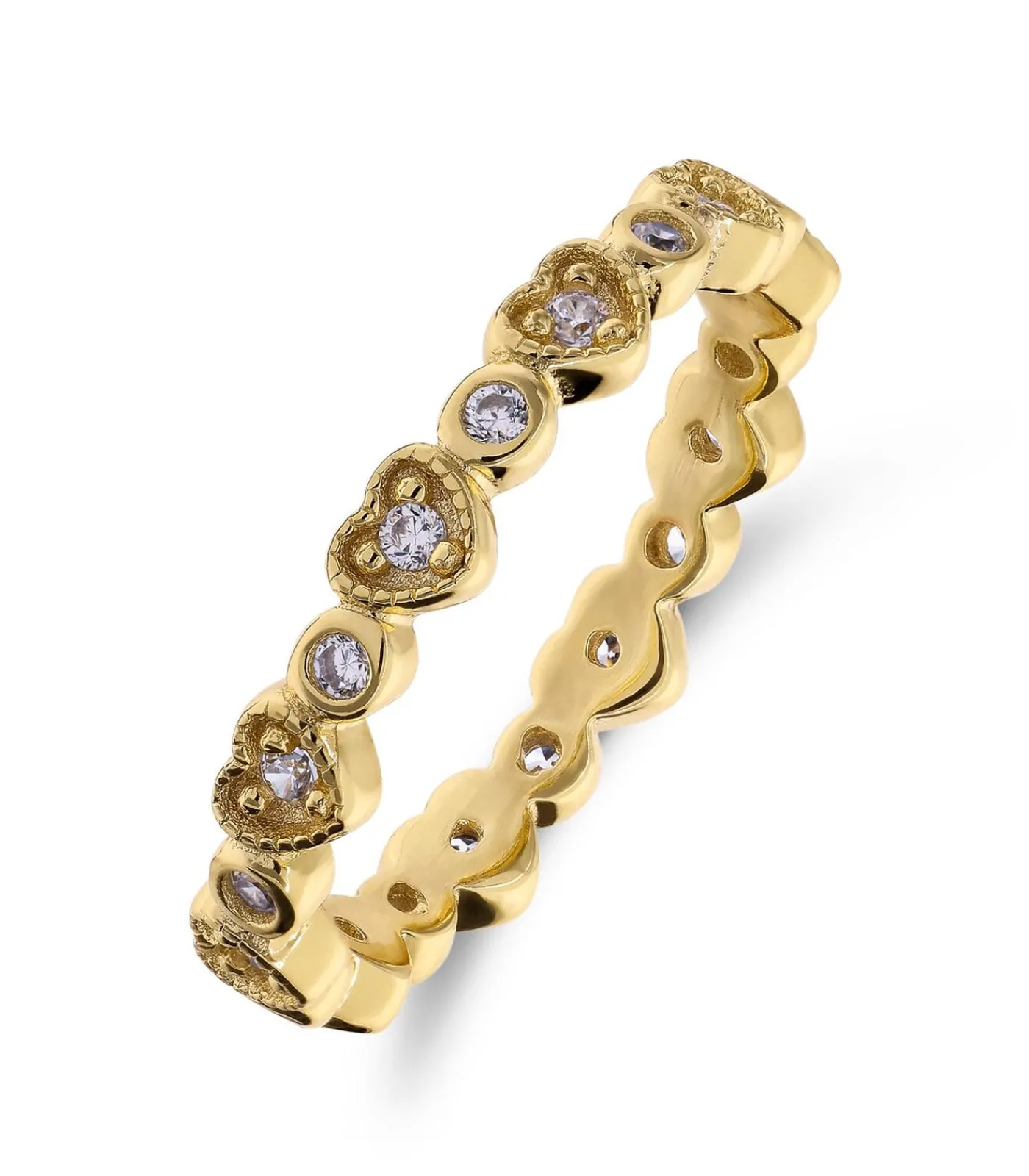 Lucardi Ring Zilver - Goudkleurig gold Online