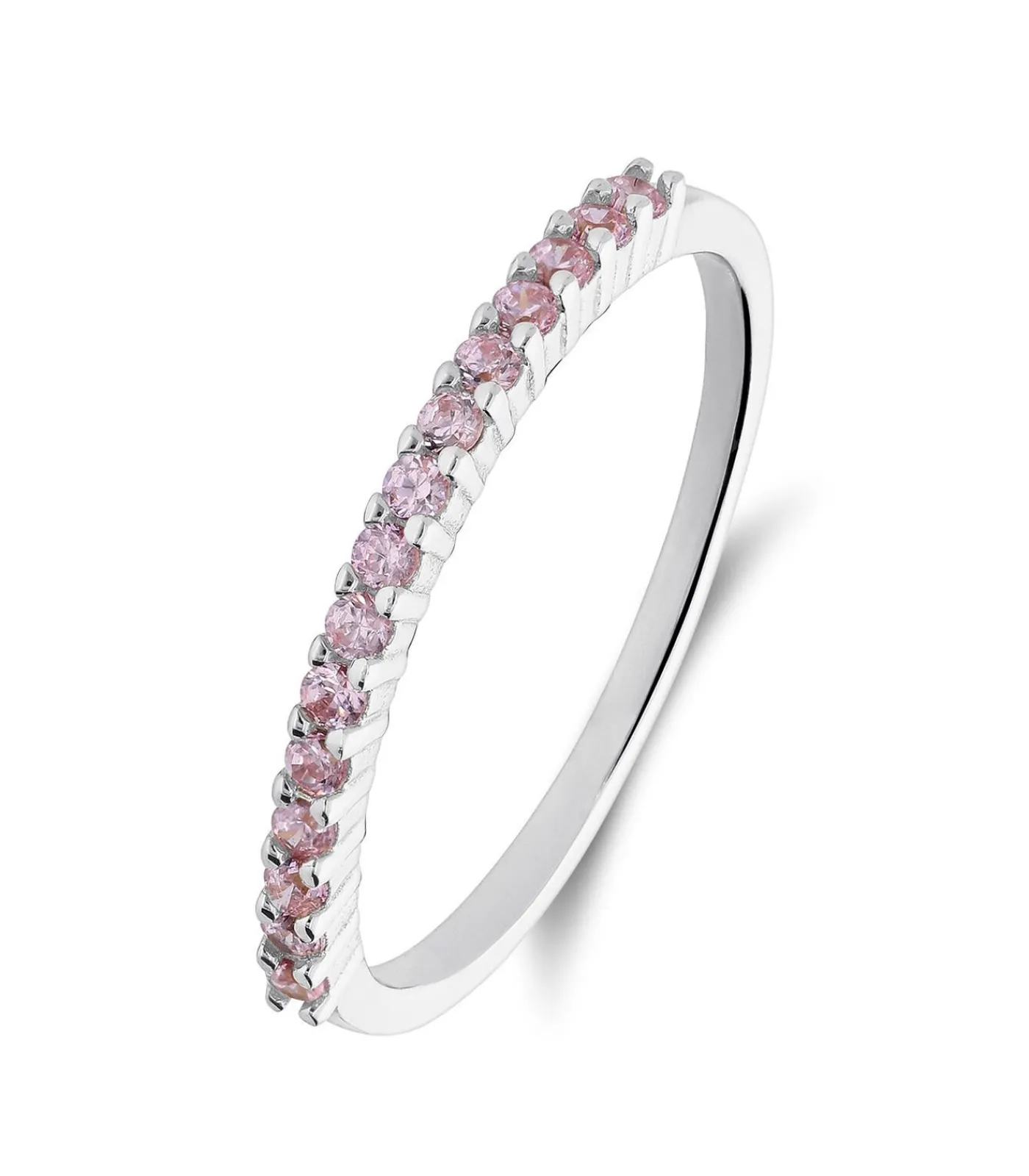 Lucardi Ring Zilver - Goudkleurig pink Sale