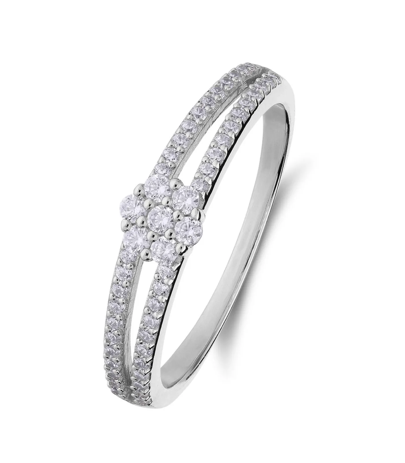 Lucardi Ring Zilver - Goudkleurig silver Online
