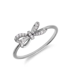 Lucardi Ring Zilver - Strikje silver Hot