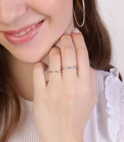 Lucardi Ring Zilver - zilverkleurig silver Hot