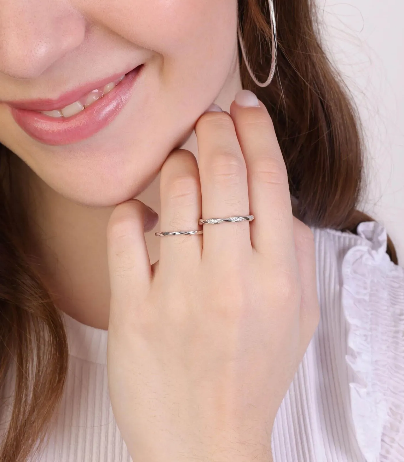 Lucardi Ring Zilver - zilverkleurig silver Hot