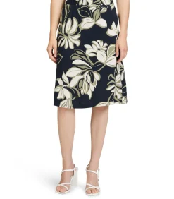 Betty Barclay Rok met elastiek darkBlue/green Best