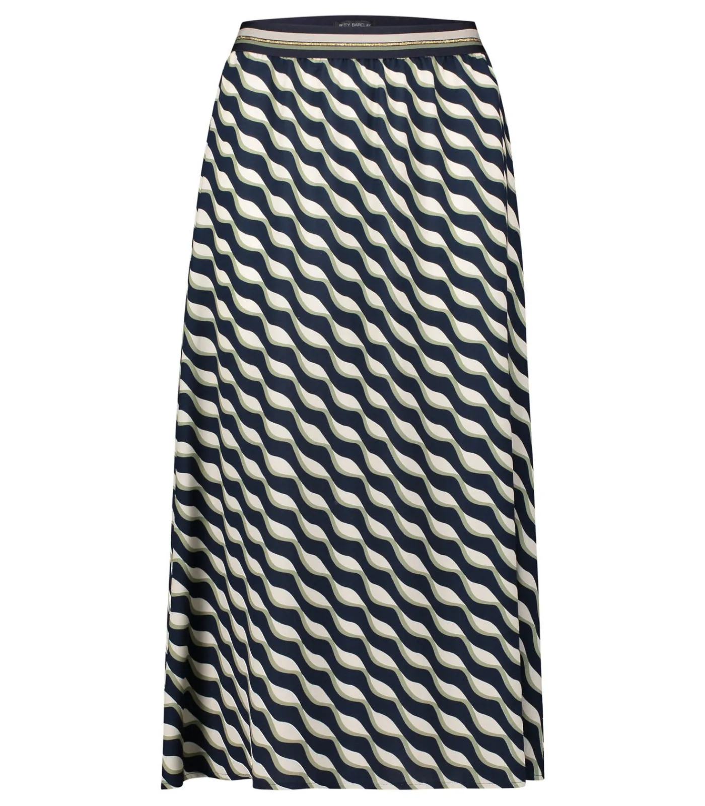Betty Barclay Rok met elastiek darkBlue/green New
