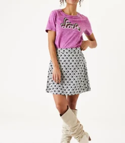 Garcia Rok met print white New