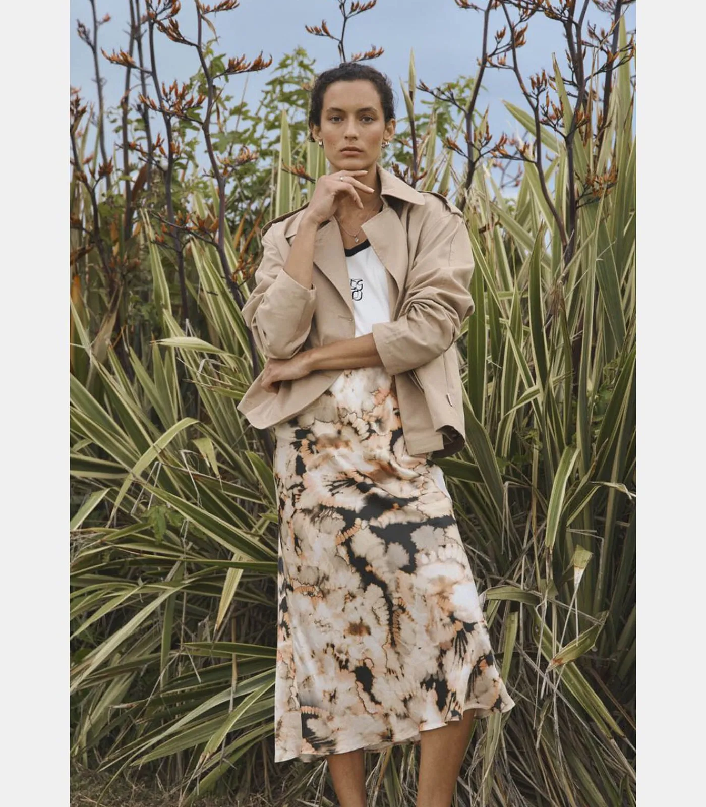 Le Temps des Cerises Rok recht LORENA orange Clearance