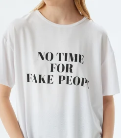 Koton Ronde kraag Korte mouw T-shirt white Best