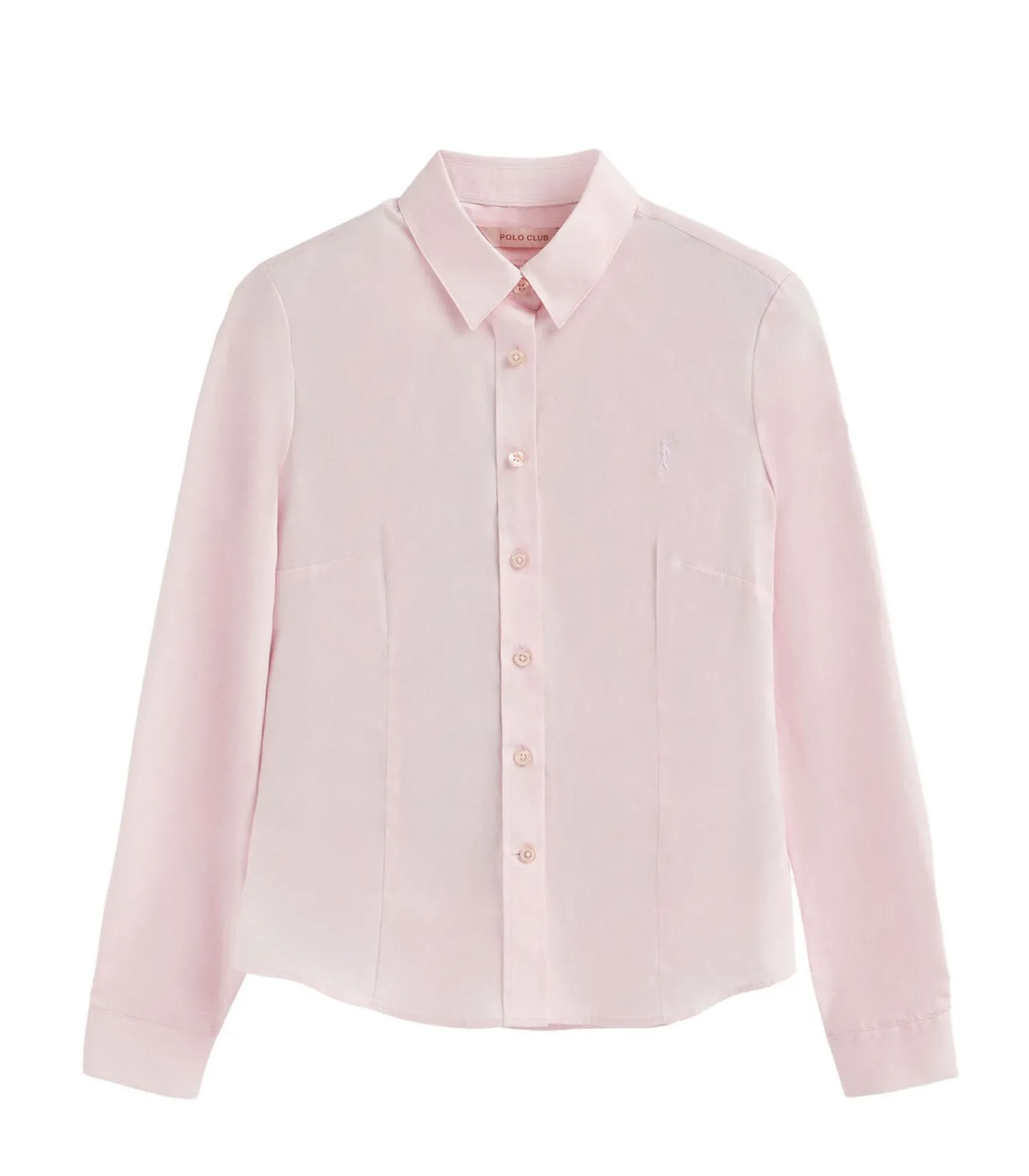 Polo Club Roze hemd met slim fit en Rigby Go-logo pink Hot