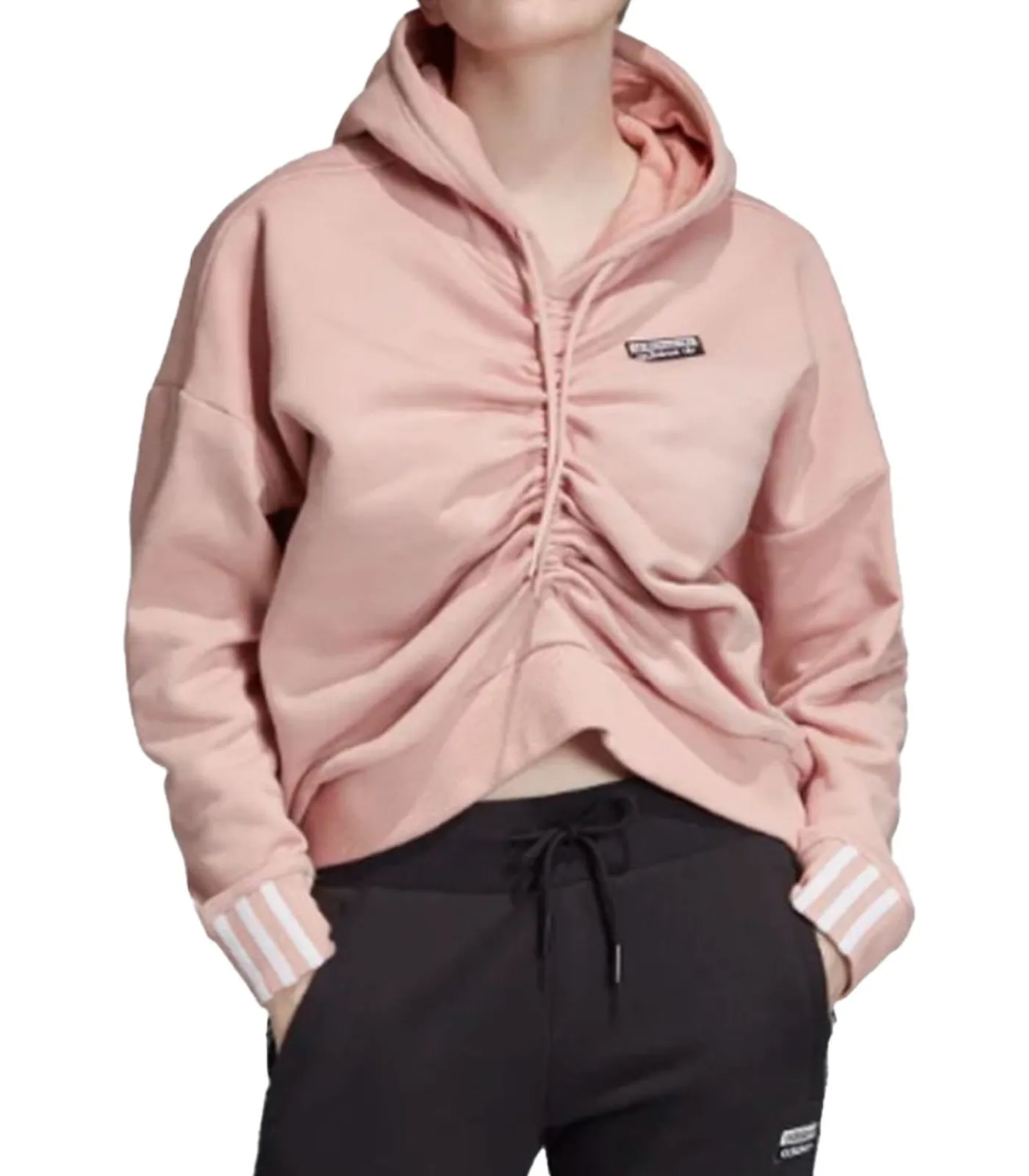 Adidas RUCHED - Trui met kap - Roze pink