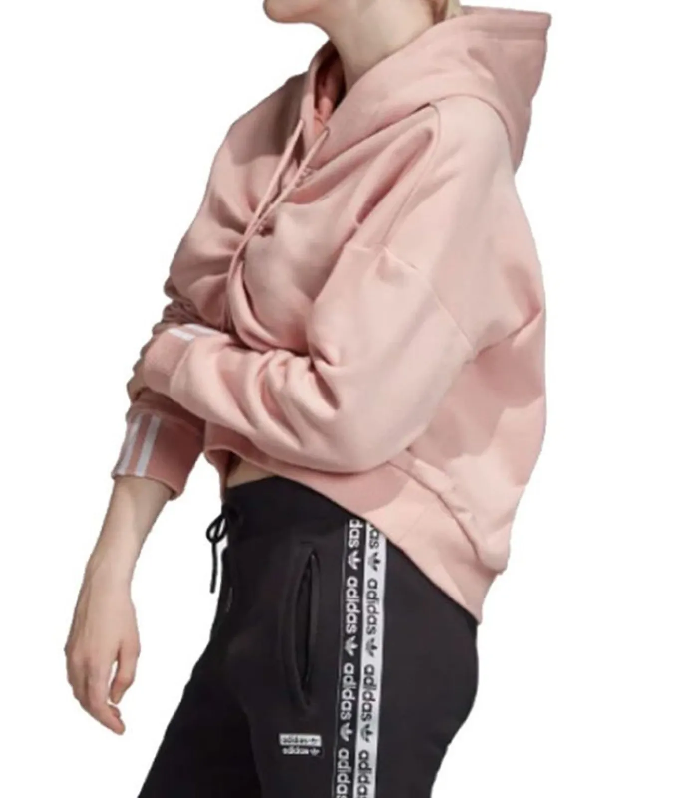 Adidas RUCHED - Trui met kap - Roze pink