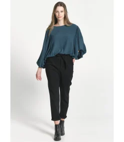 J&JOY Ruime mouwblouse blue Hot