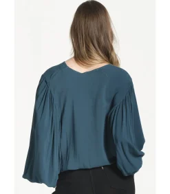 J&JOY Ruime mouwblouse blue Hot