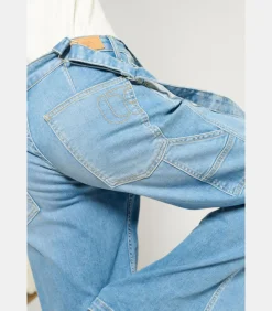 Le Temps des Cerises Salopette loose, wijd van jeans LAULY blue Discount