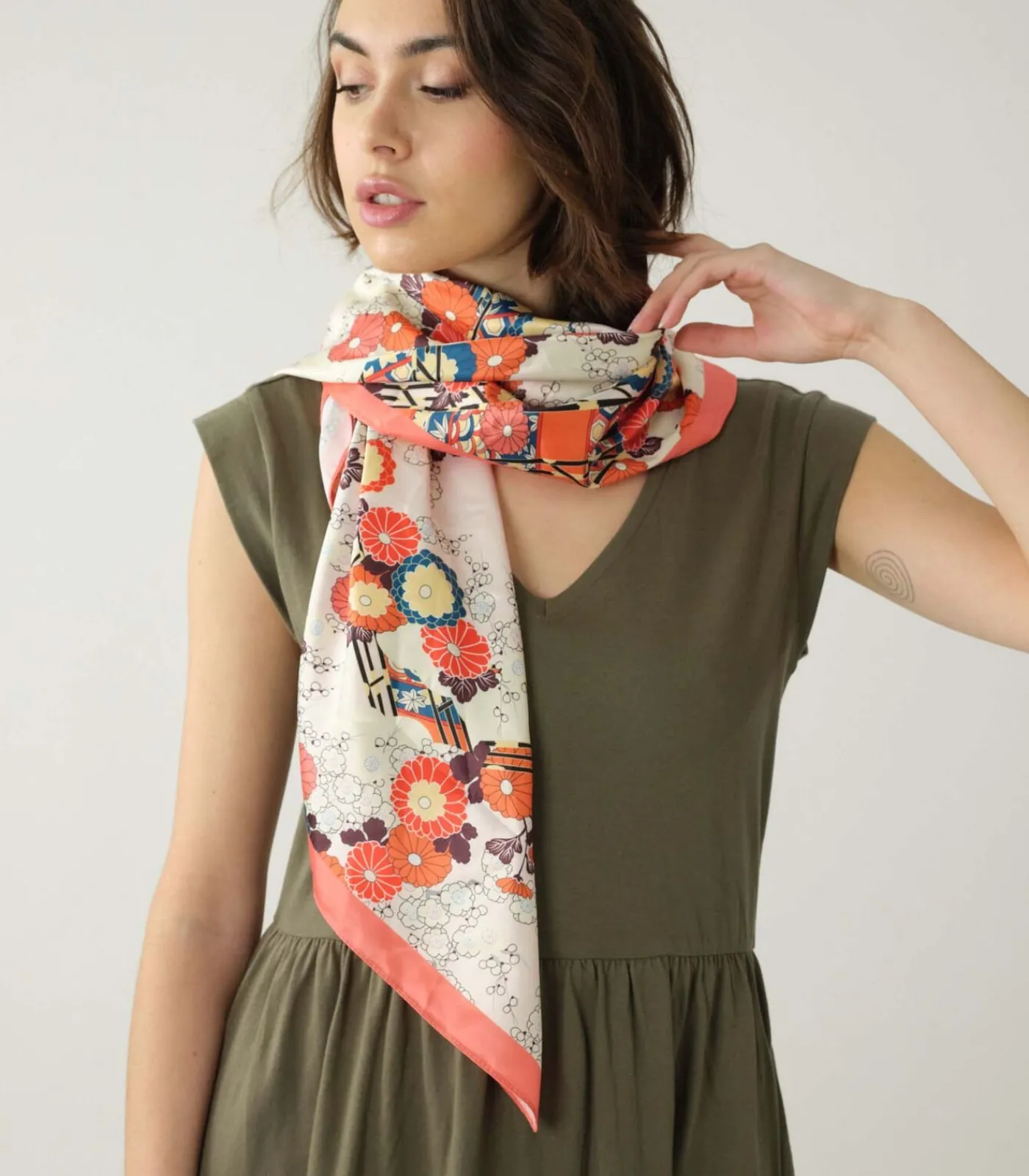 Deeluxe SANAE - Sjaal met patroon orange Outlet
