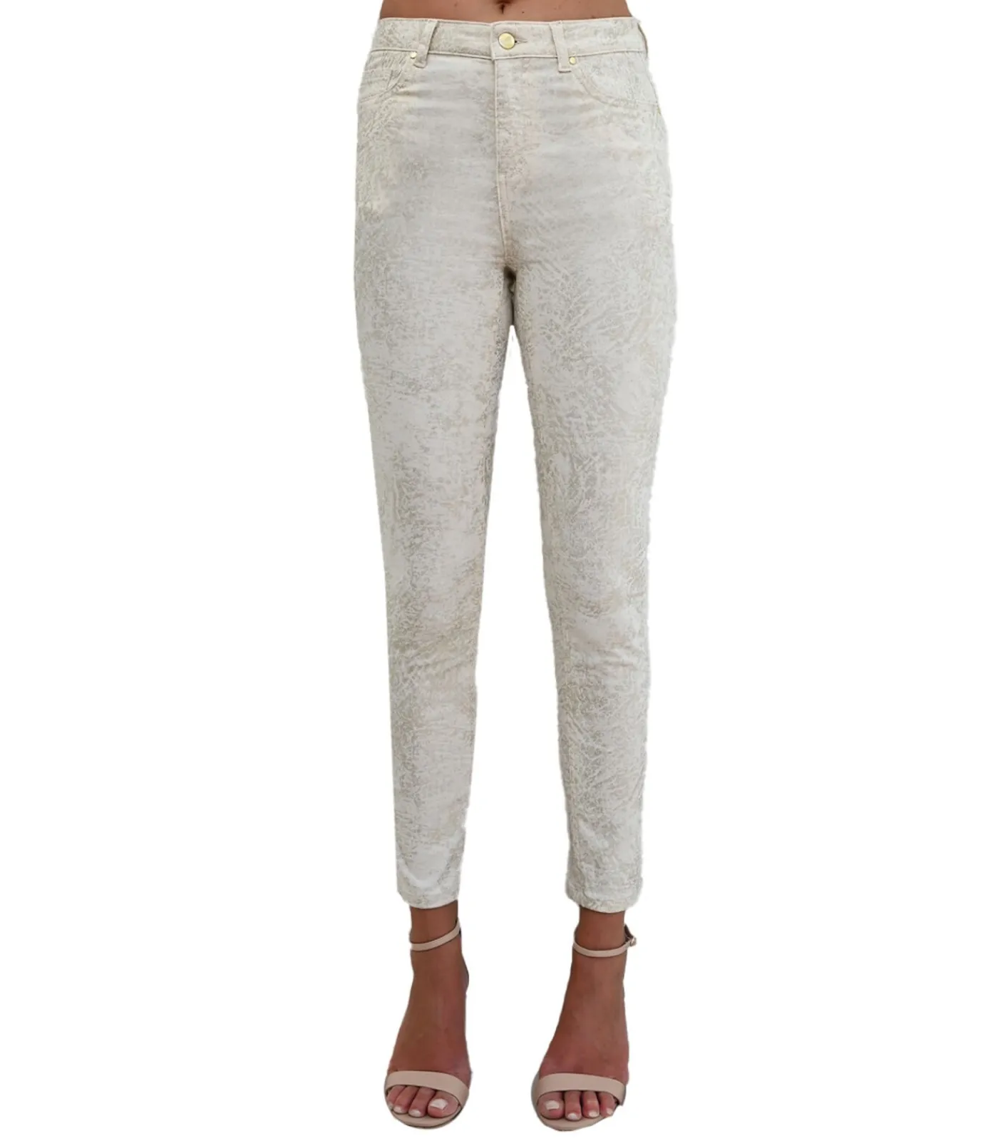 BLEU D'AZUR SANDY - SPRANKELENDE ZAND BROEK beige