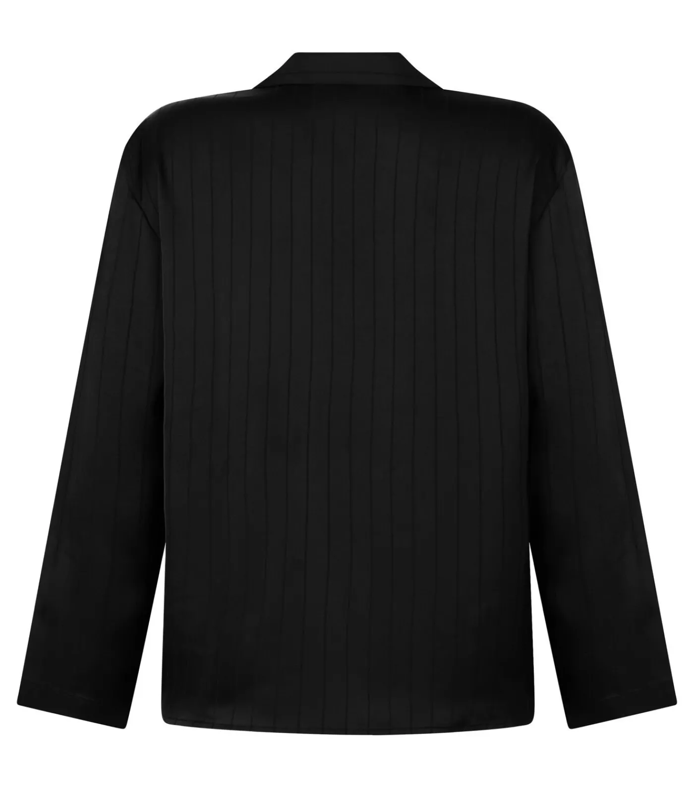 Hunkemöller Satijnen jasje met krijtstrepen black Hot