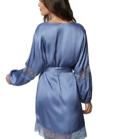 SELMARK Satijnen negligé AGATHA blue Outlet