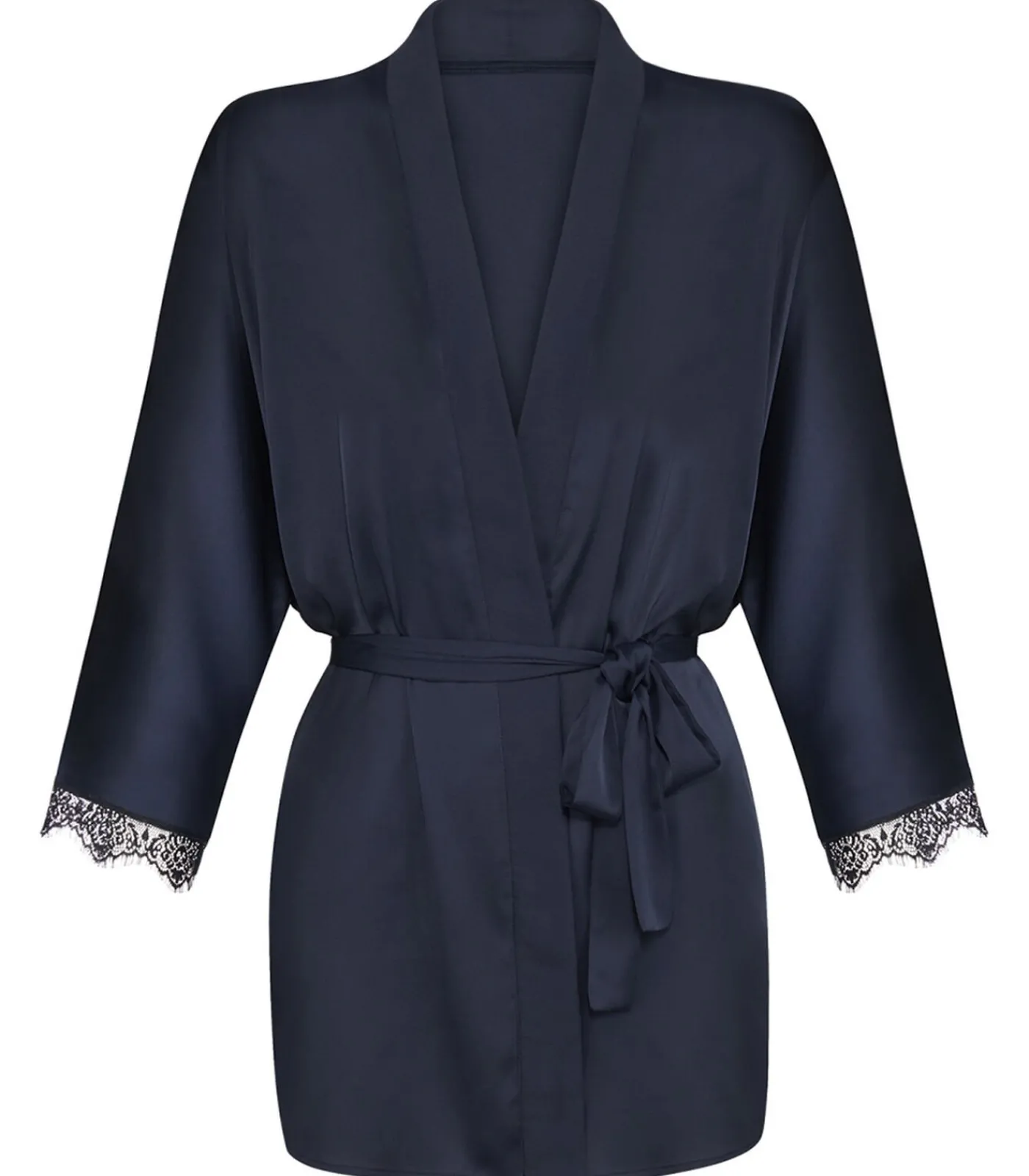 SIMONE PERELE Satin Secrets - kimono / badjas darkBlue Sale