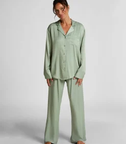 Hunkemöller Satin Trousers green New