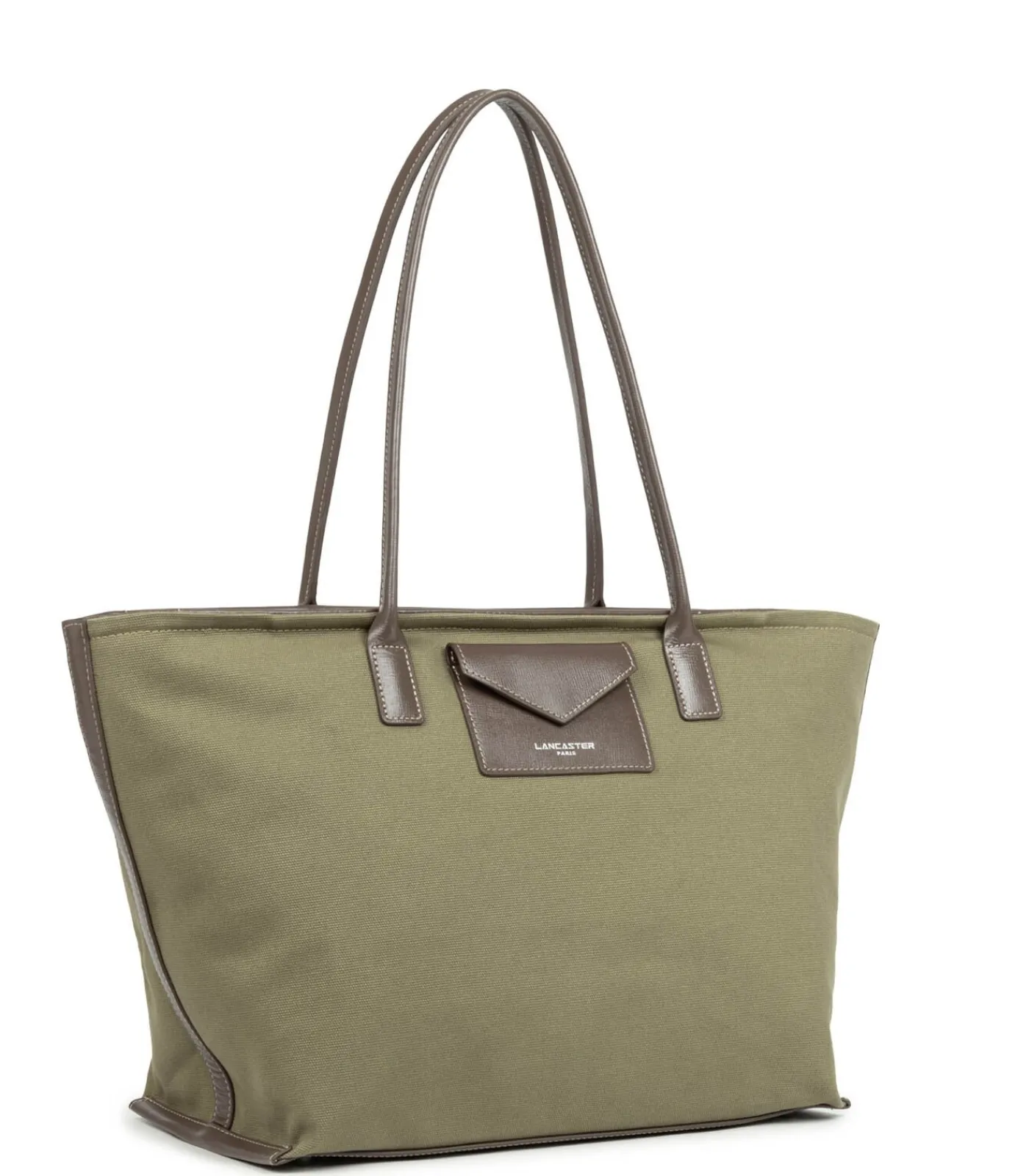 LANCASTER Schoudershopper – Canvas KBA khaki Discount