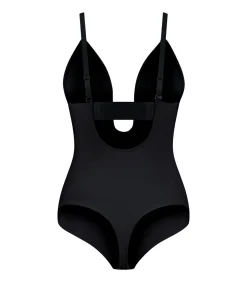 Bye Bra Sculpting Bodysuit Diepe V String | Zwart M black Outlet