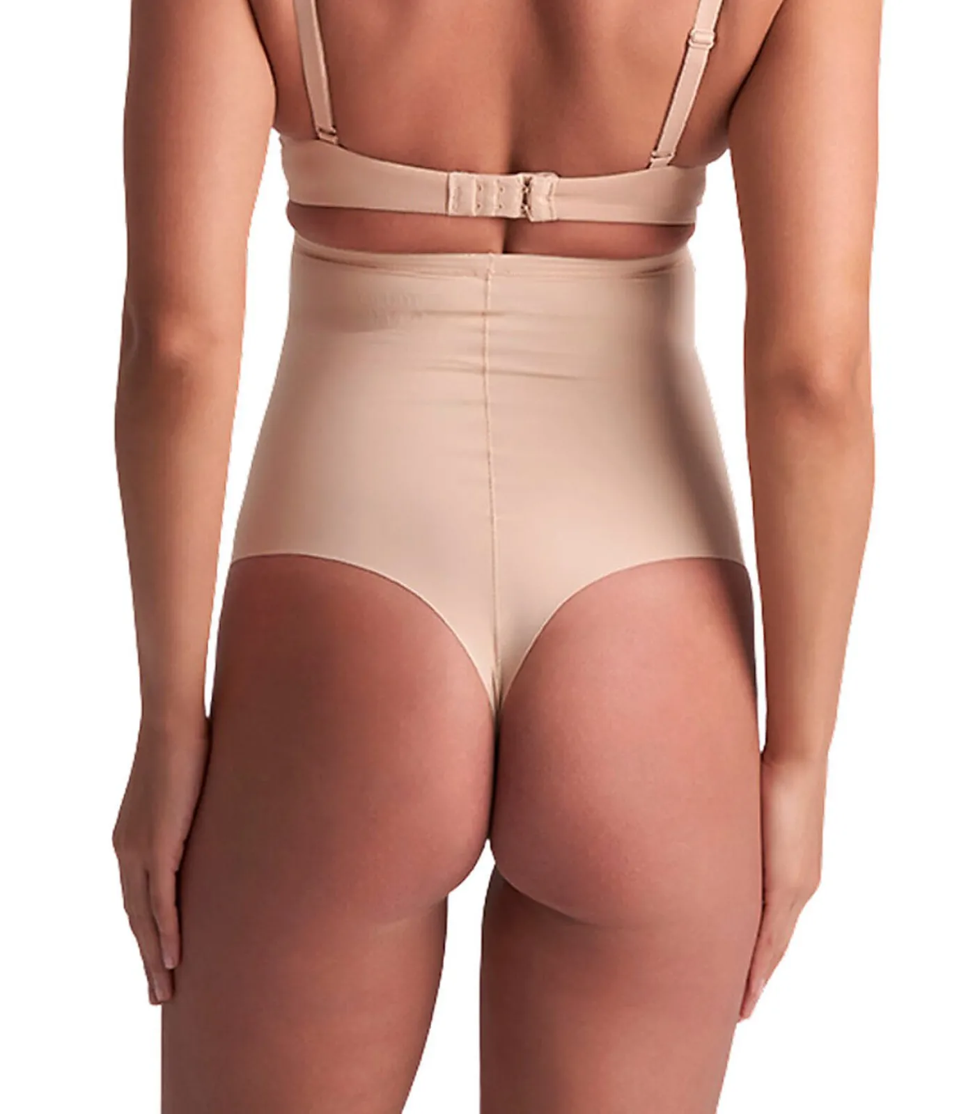 Bye Bra Sculpting ultra hoge taille string beige Hot