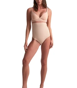 Bye Bra Sculpting ultra hoge taille string beige Hot