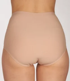 Ten Cate Secrets High Waist slip Katoen - 32047 - Hoge naadloze taille slip - Onderbroek biologisch katoen beige Best